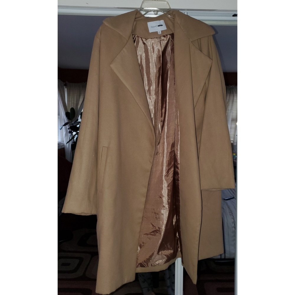 Fashion Nova Camel Coat